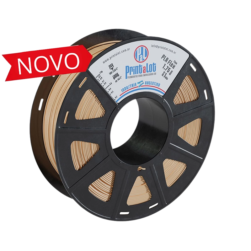 FILAMENTO PLA FLEX BEGE/SKIN/PELE 1,75MM 1KG PRINTALOT