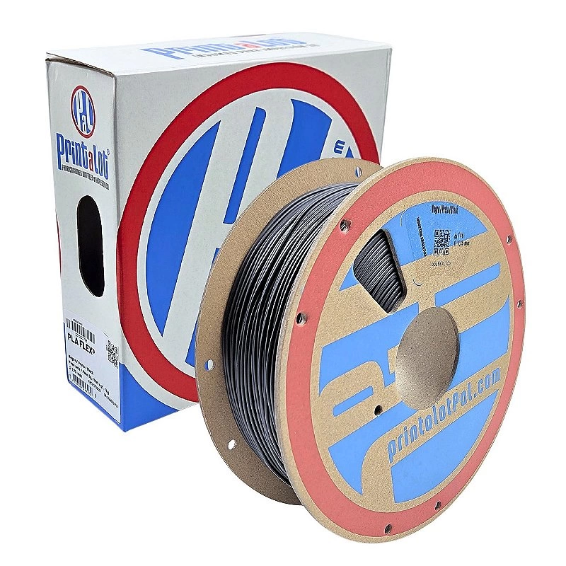 FILAMENTO PLA FLEX PRETO 1,75MM 1KG PRINTALOT