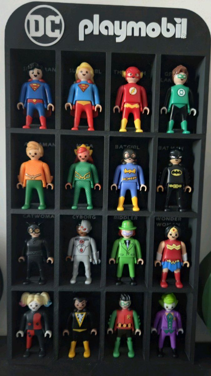 Suporte de Exibição DC Kinder Playmobil Preto