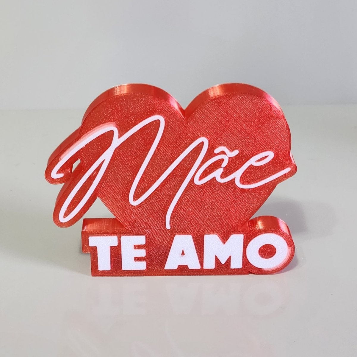 Mãe Te Amo Vermelho