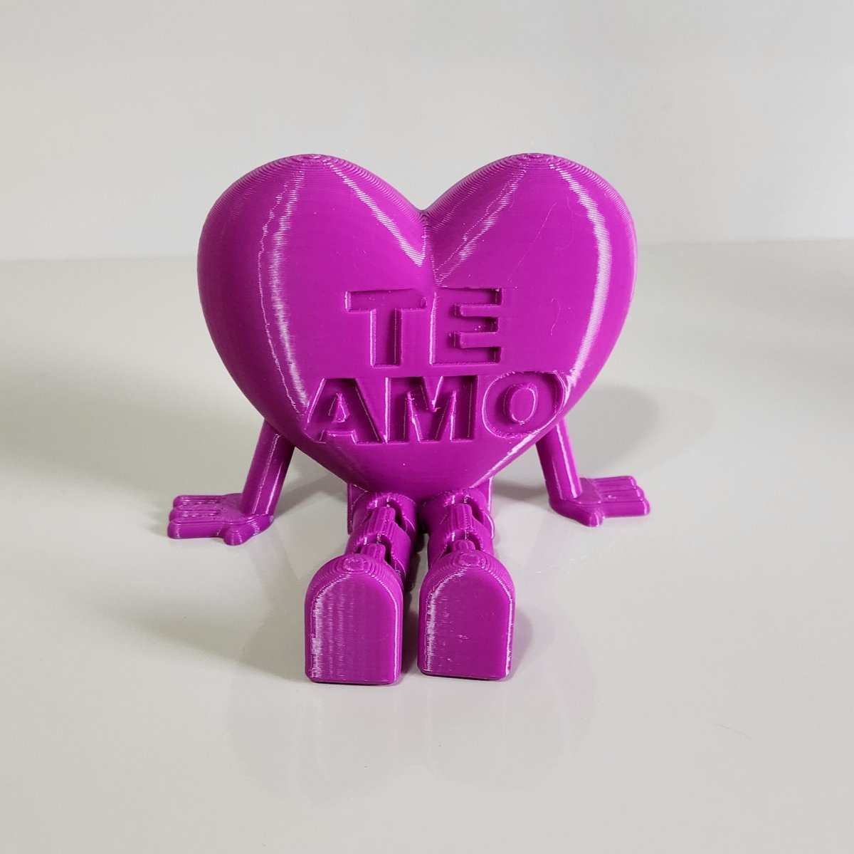 Coração Te Amo Roxo