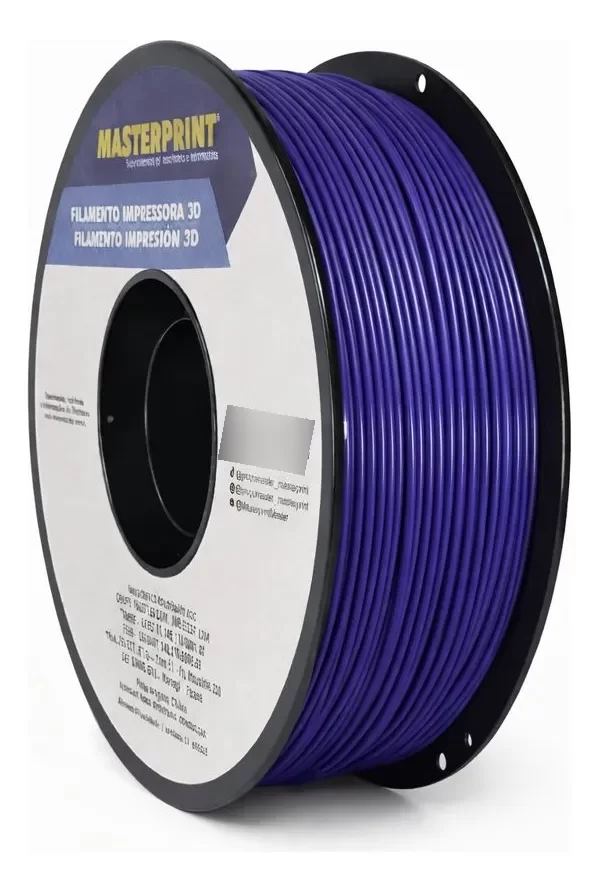 FILAMENTO 3D MASTERPRINT - PETG LAVANDA 1KG (1.75MM) DER 4