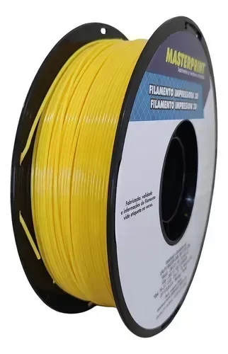 FILAMENTO 3D MASTERPRINT - PETG AMARELO CLARO 1KG (1.75MM)