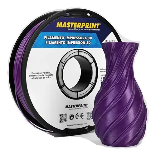 FILAMENTO 3D MASTERPRINT -  ABS PREMIUM ROXO 1KG (1.75MM) DER 4