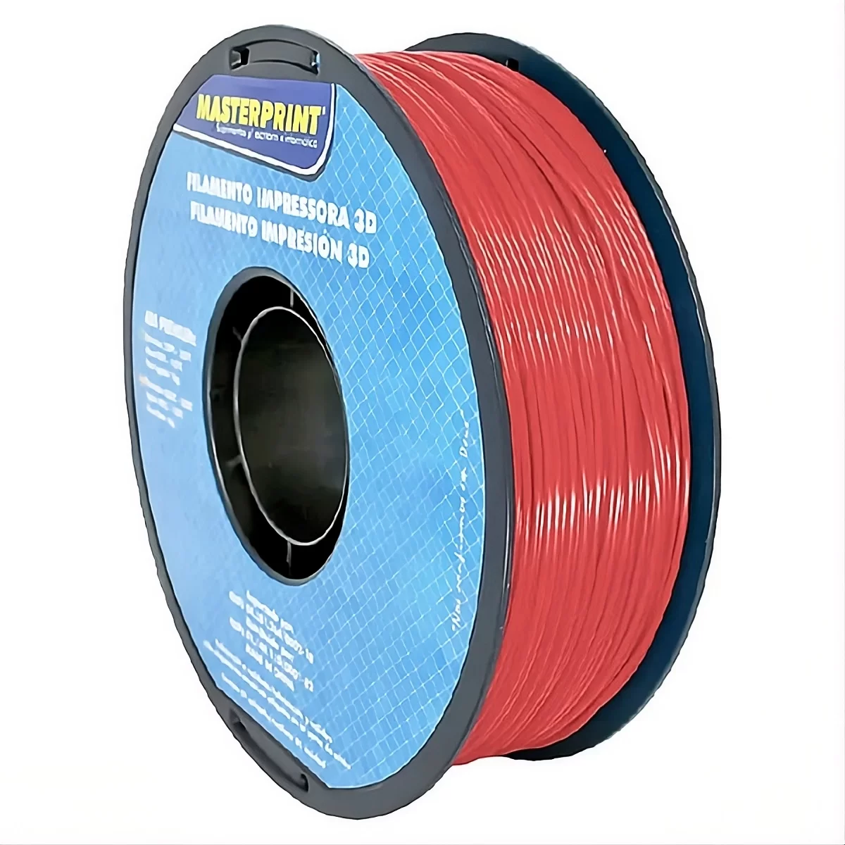 FILAMENTO 3D MASTERPRINT - ABS PREMIUM VERMELHO 1KG (1.75MM) DER 4