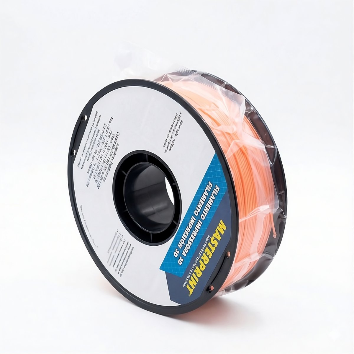 FILAMENTO 3D MASTERPRINT - ABS PREMIUM LARANJA 1KG (1.75MM) DER 4