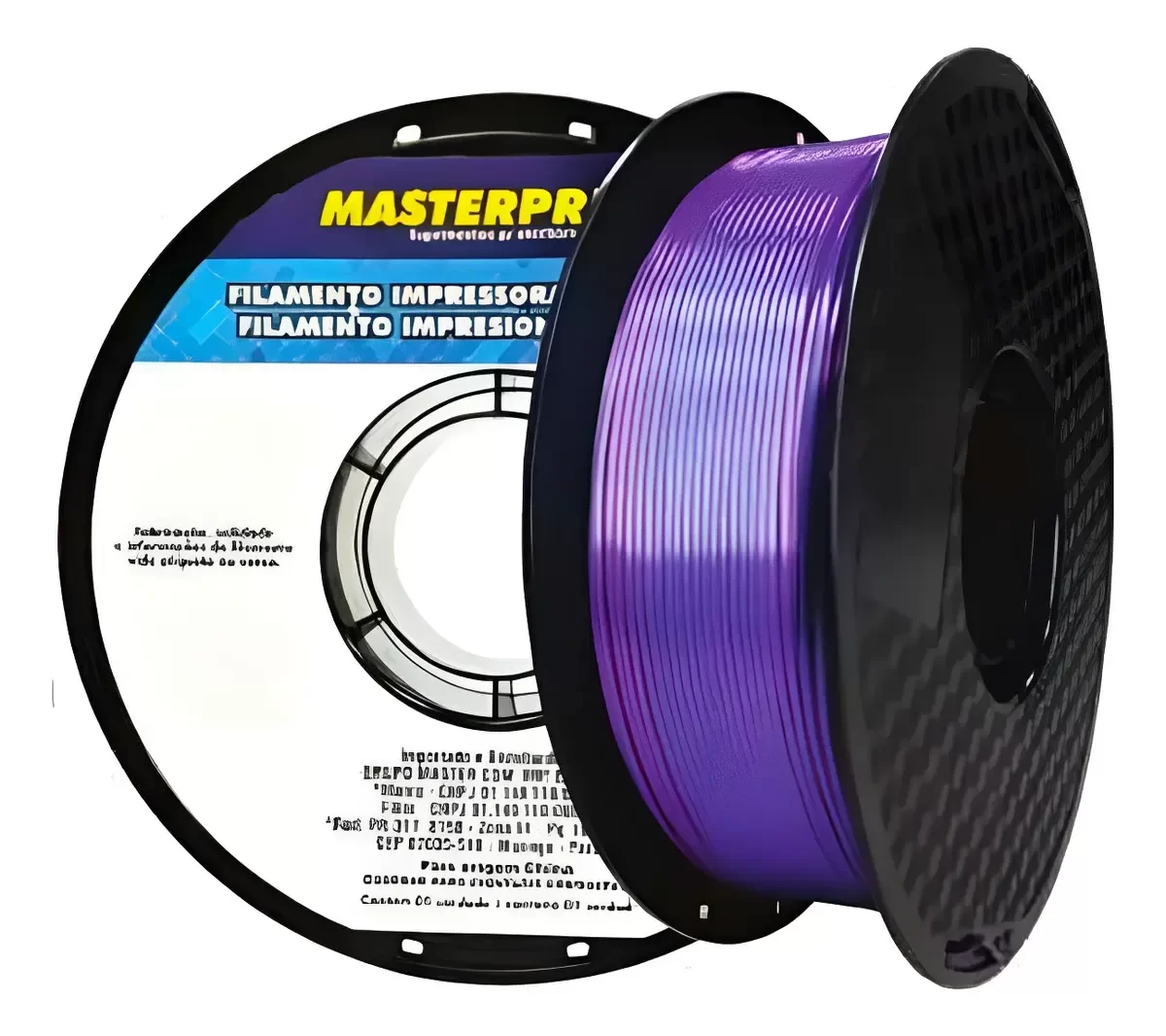 FILAMENTO 3D MASTERPRINT PLA SILK DUO COLOR AZUL/ROXO 1KG