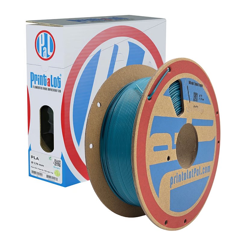 Filamento PLA Azul Turquesa 1,75mm 1Kg PrintaLot