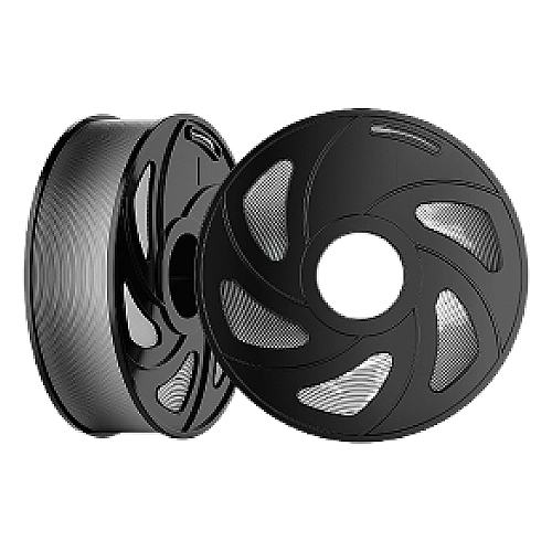 FILAMENTO 3D CLOSIN PLA SILK DUO - SILVER &amp; BLACK/PRATA E PRETO - 1kG